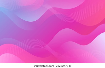 Abstract Gradient  Purple pink  liquid background. Modern  background design. Dynamic Waves. Fluid shapes composition.  Fit for website, banners, brochure, posters