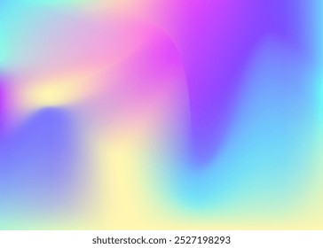 Gradiente abstrato. Textura Retrô Roxa. Malha de Moda. Folheto minimalista brilhante. Líquido Cosmos. Pôster de Metal. Fundo holográfico. Fundo Pearlescent. Gradiente abstrato violeta