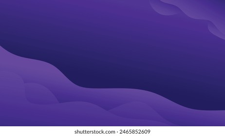 Abstract Gradient Purple Wavy Background