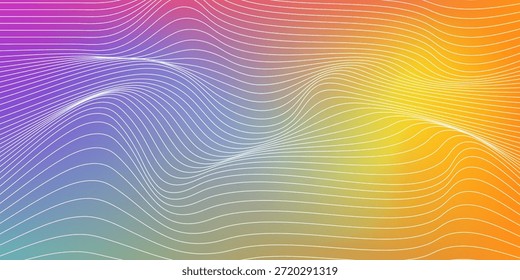 Abstract gradient rainbow colors or light colored background with luxurious premium line texture.