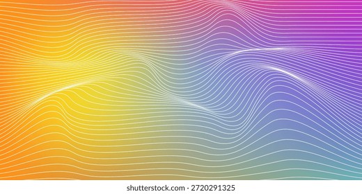 Abstract gradient rainbow colors or light colored background with luxurious premium line texture.