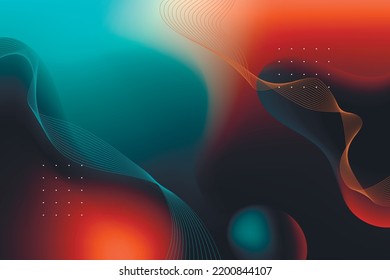 Abstract gradient realistic wave background