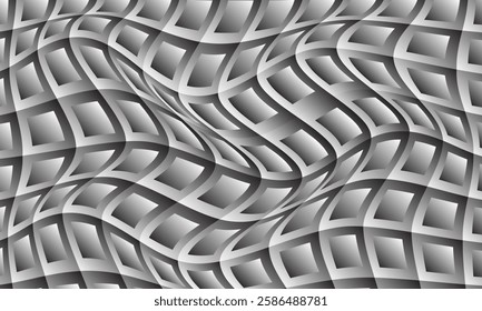 abstract gradient rectangle wave pattern art can be used background.