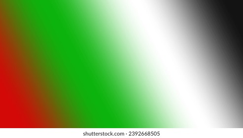 Abstract Gradient Red Black White Green Background Illustration