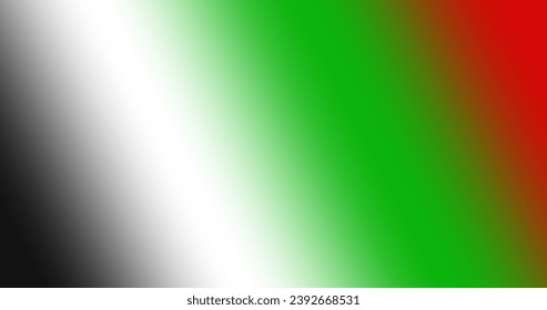 Abstract Gradient Red Black White Green Background Illustration