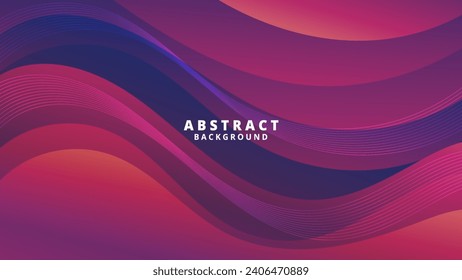 Resumen Fondo líquido degradado azul rojo. Diseño de fondo moderno. Ondas dinámicas. Composición de formas fluidas.  Apto para sitio web, banners, folletos, afiches