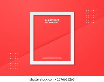 Abstract gradient red color with white flame background. You can use for background, poster, ad, screen, trendy artwork. illustration vector eps10