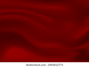 Fondo abstracto del banner de la onda de la tela roja del degradado