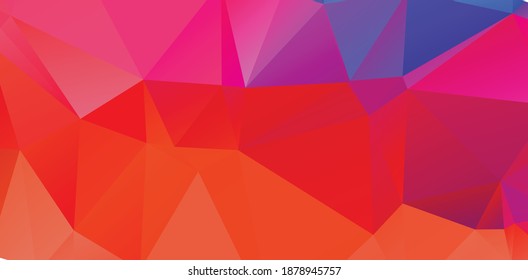 Abstract Gradient Red Geometric Background