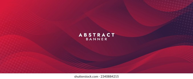 Abstract Gradient  red  liquid background. Modern  background design. Dynamic Waves. Fluid shapes composition.  Fit for website, banners, brochure, posters