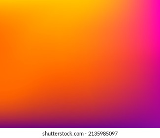 Abstract gradient red orange and pink soft colorful background. Modern horizontal design for Vector mobile app.