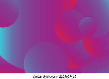 Abstract gradient red purple and blue colors with circle shape background