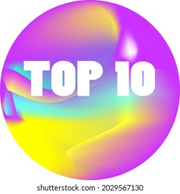 ABSTRACT GRADIENT ROUNDED MIX COLOR BUTTON VECTOR DESIGN