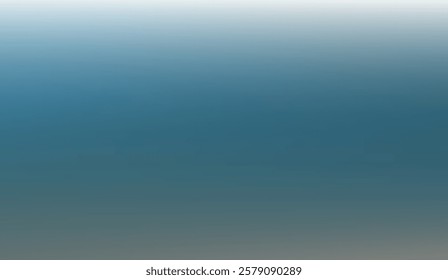 Abstract Gradient of Serene Blue Fading into Soft Gray Hues, A Minimalist and Tranquil Background Composition,