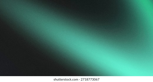Abstract gradient in shades of green with grainy noise texture. 