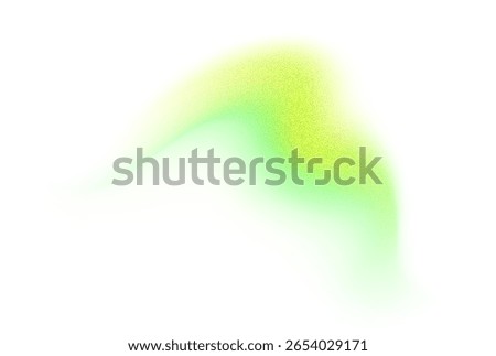 Abstract gradient shape with noise, green blurred grainy color gradation, vibrant design element.