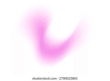 Forma de gradiente Abstractas con ruido, gradación de color granulado borroso rosa, elemento de diseño vibrante.