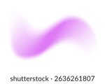 Abstract gradient shape with noise, purple blurred grainy color gradation, vibrant design element.