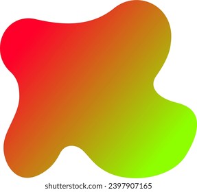 abstract gradient shape vector illustration