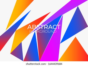 abstract gradient shapes background vector