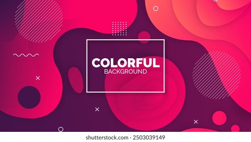 Abstract gradient shapes background vector design in eps 10