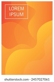 Abstract gradient shapes cover background editable free vector image