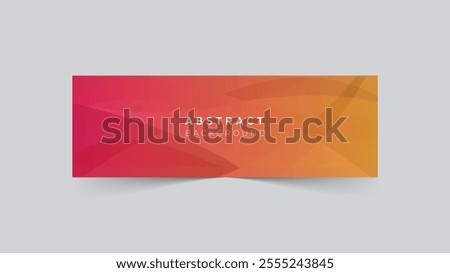 Abstract gradient shapes LinkedIn cover banner template