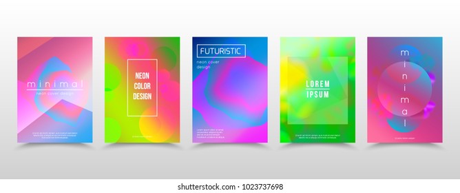 Abstract gradient shapes templates for creative banner poster. Colorful covers design. Vector illustration eps 10