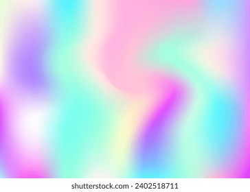 Abstract Gradient. Shiny Surface. Metal Futuristic Brochure. Violet Blur Texture. Hologram Background. Holographic Background. Minimal Mesh. Trendy Fluid. Blue Abstract Gradient