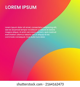 abstract gradient smooth background with layout