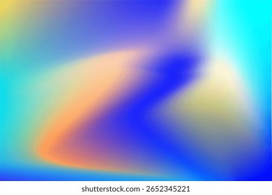 Gradiente Abstractas de tonos azules y anaranjados mezclados suaves