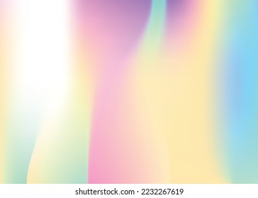 Abstract Gradient. Soft Spectrum Illustration. Blur Banner. Digital Cover. Hologram Background. Holographic Background. Violet Metal Texture. Rainbow Paper. Purple Abstract Gradient