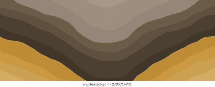 Abstract gradient soil and rock layers. Geological folds