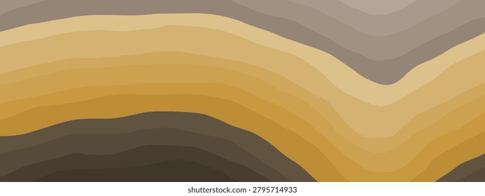 Abstract gradient soil and rock layers. Geological folds