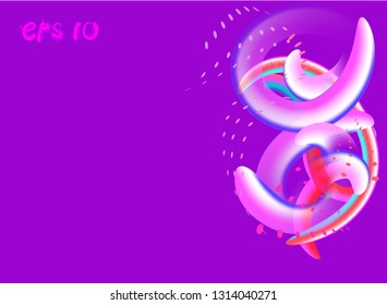 abstract gradient spots background isolated 3d realistic vector