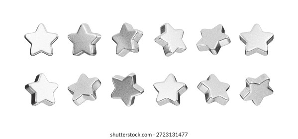  Abstract gradient star design with grain texture and spray effect, showcasing 3D dotwork pattern on black surface with white stipple noise and geometric halftone elements.