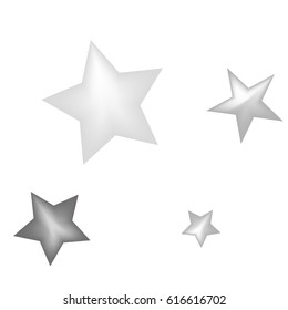 Abstract gradient star design. Vector illustration