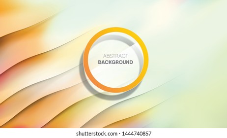 Abstract gradient stripes paper cut style background, with copy space for text. EPS10, VECTOR, Illustration. Resolution 16:9