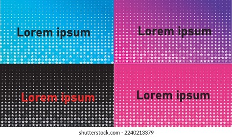 Diseño de estilo gradiente abstracto con fondo estrella poligonal de 4. fondo con código. Antecedentes.