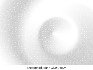 Abstract gradient style white circle halftone decoraitve template design. Overlapping for cover background. Illustration vector