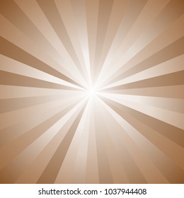 Abstract gradient sun burst background - retro vector illustration with radial lines