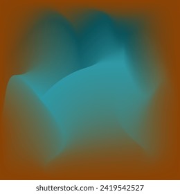 Abstract gradient, teal to orange. Fluid, organic shapes. Cool to warm contrast. Dynamic, energetic composition. Minimalist aesthetic.