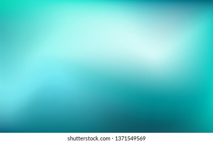 Abstract Gradient teal white background. Blurred mint turquoise green water backdrop for your graphic design, banner, summer, winter or aqua poster