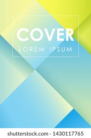 Abstract gradient template in bright colors