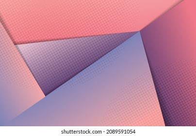 Resumen de la plantilla de degradado de papel recortado de la plantilla de diseño de semitono. Superposición para el estilo de moda del fondo del espacio de copia de texto. Vector de ilustración