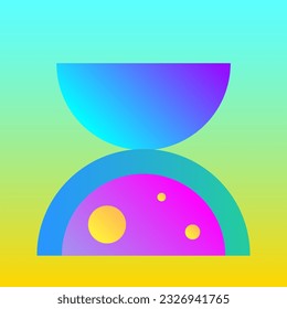 Abstract Gradient Texture Colored Simple Graphic Bright Vector Pattern Background