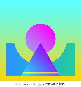 Abstract Gradient Texture Colored Simple Graphic Bright Vector Pattern Background