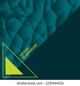 Abstract gradient texture. Geometric vector illustration with place for your text. Minimal design.