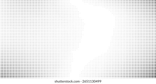 Abstract gradient texture. Vanishing polka dot background. Repeating dots modern
