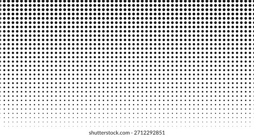 Textura de gradiente abstrata. Plano de fundo de ponto de polca de fuga. Gradação de pontos repetitiva simples